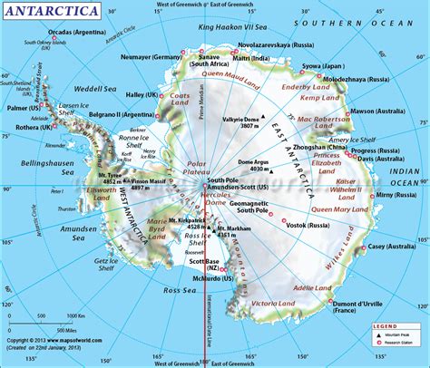 Map Of Antarctica Antarctica Map Collection Of Antarctica Maps