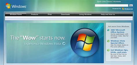 New Windows Vista Homepage Istartedsomething