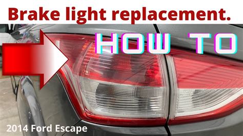 Ford Escape Brake Tail Light Replacement Youtube