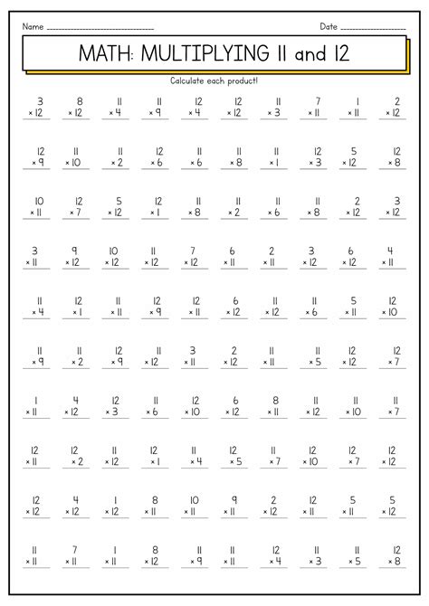 10 Best Images Of Multiplication Worksheets 1 12 Multiplication