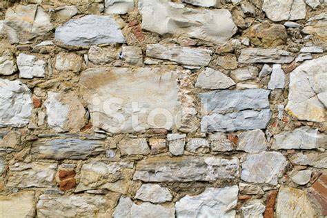 Tuscany Steinmauer Textur Hintergrund Serie Stockfoto Lizenzfrei