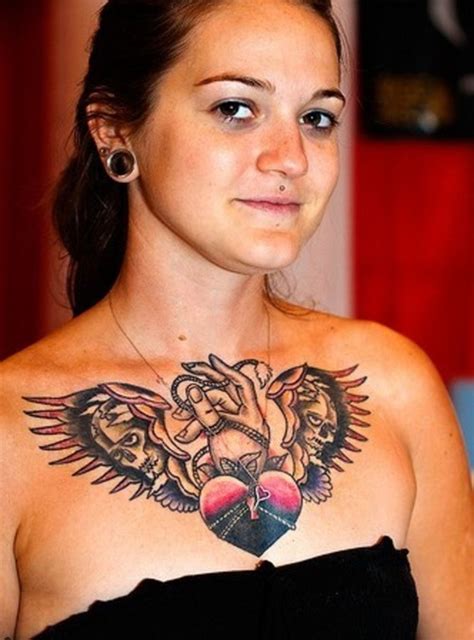 amazing chest tattoos design for women tattoomagz › tattoo designs ink works body arts