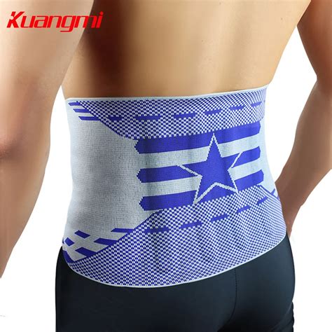 Kuangmi 1 Pc Breathable Elastic Fitness Waist Support Waist Protection