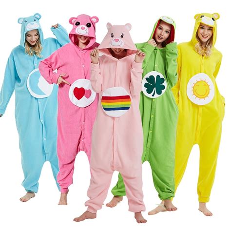 Care Bear Onesie Pajamas Adult Animal Onesies Halloween Costumes