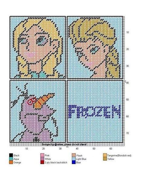 Image Result For Frozen Disney Plastic Canvas Patterns Plastic Canvas