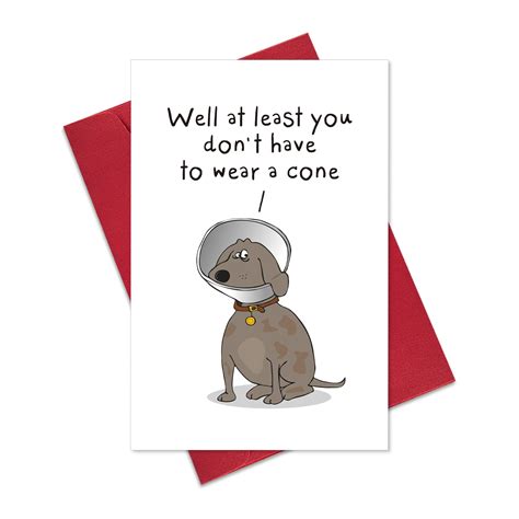 Funny Get Well Soon Card T Humor Speedy Surgery Recovery Card For Him Her Friends At Least