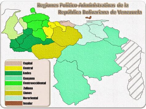 Geografía De Venezuela Regiones Político Administrativas De Nuestro País
