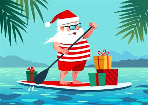 Beach Christmas Illustrations Royalty Free Vector Graphics And Clip Art