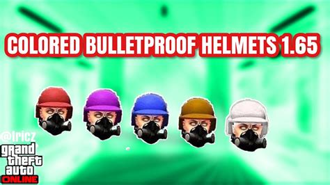 New How To Get All Colored Bulletproof Helmets In Gta V Online After