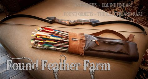 Authentic Fred Bear 60 Take Down Bow And A Suede And Leather Quiver