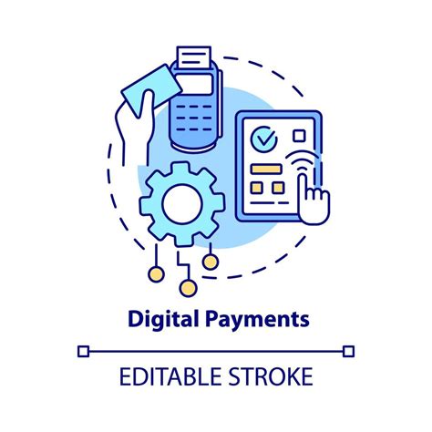 Digital Payments Concept Icon Safe Online Banking System Internet