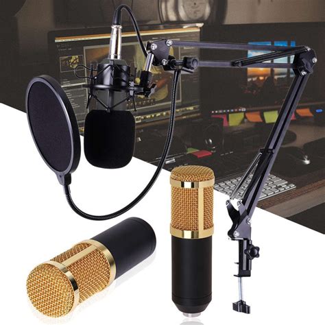 100 Original Meet Bm 800 Condenser Microphone Kit Karaoke Wired Sound