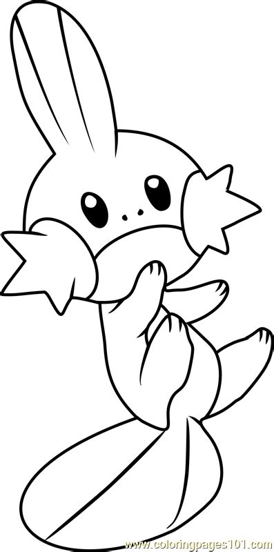 Mudkip Pokemon Coloring Page For Kids Free Pokemon