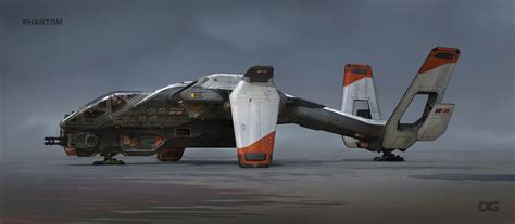 Artstation Titanfall 2 Phantom Airship Danny Gardner Concept Ships