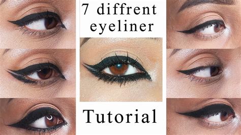 7 Different Eyeliner Looks Easy Eyeliner Tutorial For Beginners How