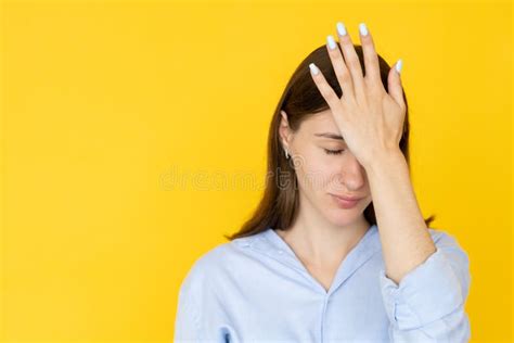 Facepalm Gesture Shocked Woman Epic Fail Pretty Stock Photo Image Of