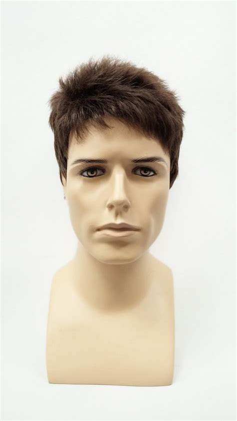 Brown Short Style Mens Wig Synthetic Fashion Wig