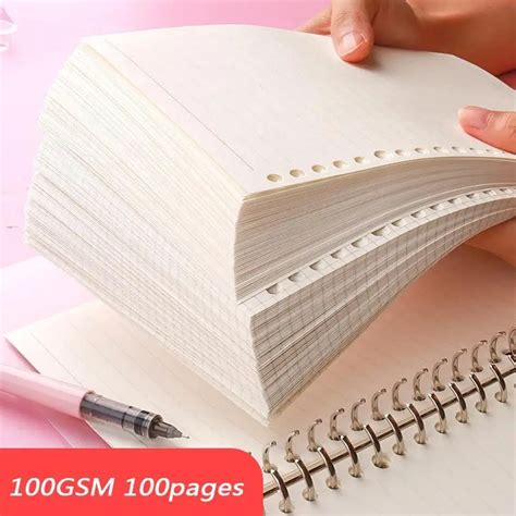 A5 20 Holes B5 26 Holes Notebook Filler Paper Spiral Journal Planner