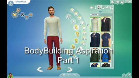Sims 4 Aspirations Bodybuilder Part 1 Youtube