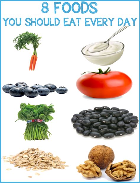 8 Foods You Should Eat Every Day Health Diet Health And Nutrition