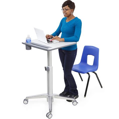 One that has recently caught my attention is the idea of a standing desk for. Ergotron 24-547-003 LearnFit Sit-Stand Student Desk for ...