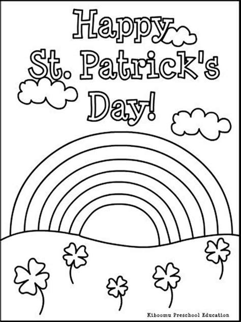 St Patricks Day Coloring Pages Free Printable