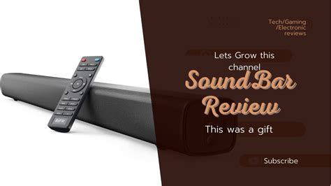 Quick Review Of The Rif Soundbar Youtube