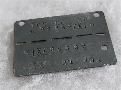 une plaque de prisonnier stalag ww2 1939 1945 militaria eur 49 00 picclick fr