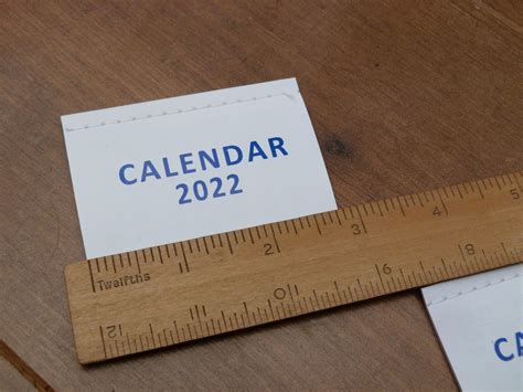 Mini 2022 Calendar Pad With Sewn Binding Great For Craft Etsy