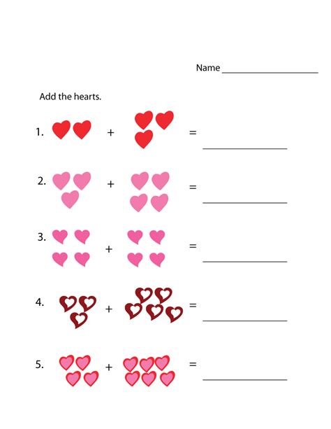 Math worksheets kindergarten inches grade measurement measuring worksheet 2nd length second many easy counting printable sheet salamanders preschool pdf multiplication. Addition Worksheets with Pictures up to 10 | Learning ...
