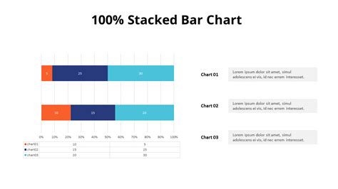 100 Stacked Bar Chart Set