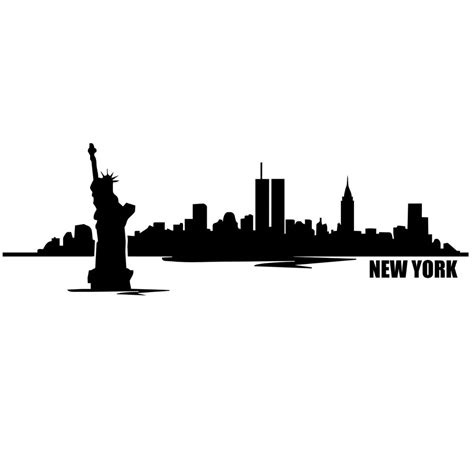 New York City Skyline Silhouette Clipart Best