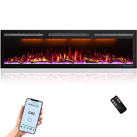 Mystflame Wifi Enabled Electric Fireplace Recessed And Wall Mounted 60