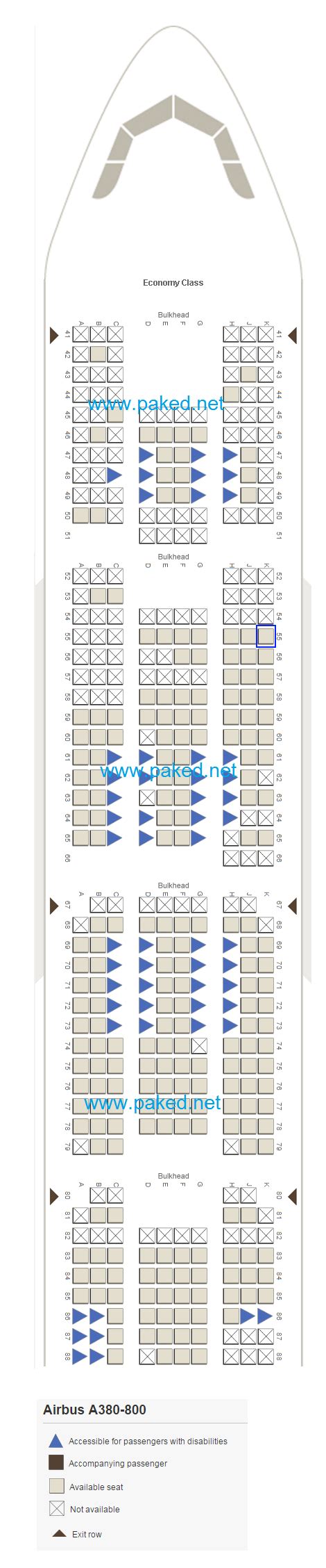 Emirates Seat Map