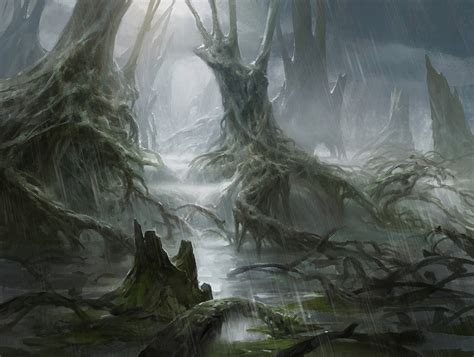 Swamp Mtg Art From Dragons Of Tarkir Set By Adam Paquette Art Of