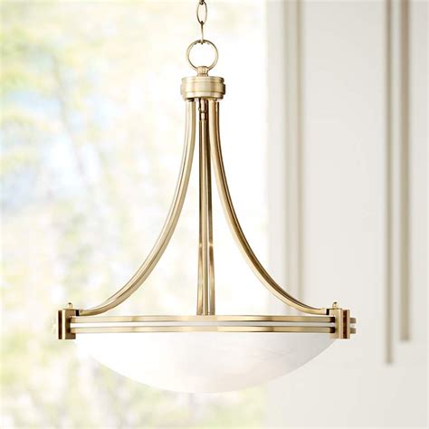 Possini Euro Deco 24 14 Wide Warm Brass Pendant Light 1f025