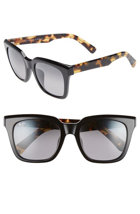 maui jim heliconia 53mm polarizedplus2® square sunglasses available at nordstrom square