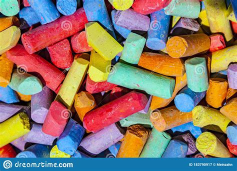 Pattern Of Mixed Colorful Chalk Pieces Stock Image Image Of Harmonic