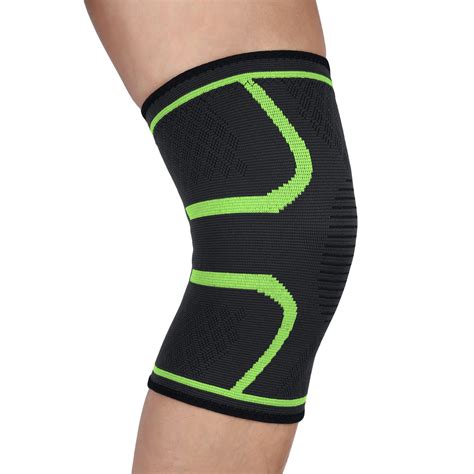 2 Pack Knee Compression Brace Support For Joint Pain Arthritis Relief Sports Green