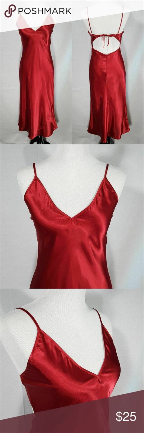 California Dynasty Sexy Red Open Back Nightgown Night Gown Sexy