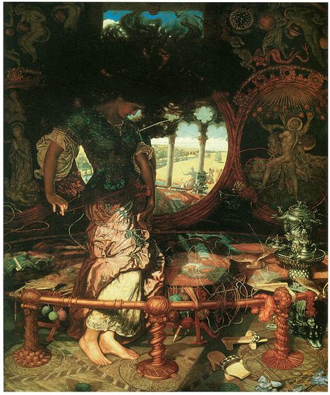 The Lady Of Shalott Painting By William Holman Hunt Pixels