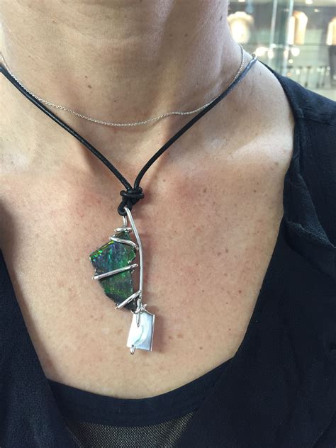 Rowing Jewelry By Rubini Jewelers One Of A Kind Ammolite And Sterling