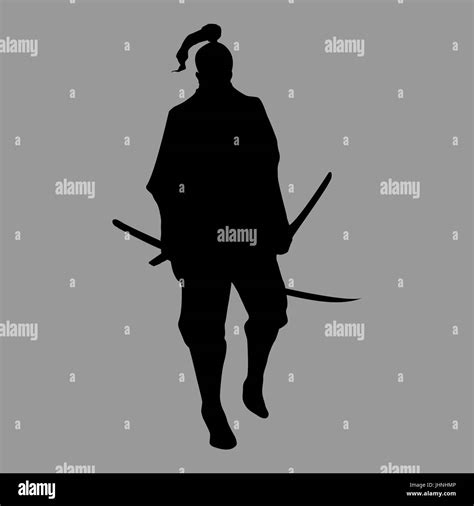 Samurai Silhouette Stock Vector Image And Art Alamy