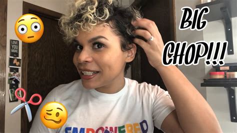 How about a set of long bangs, which. I CUT MY HAIR!!! | BIG CHOP | DIY | CURLY PIXIE - YouTube