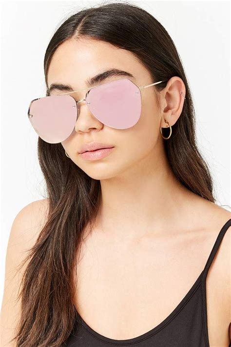 forever 21 rimless mirrored aviator sunglasses mirrored aviator sunglasses fashion eye