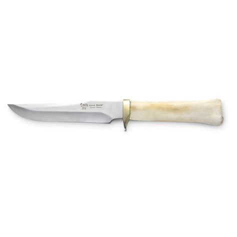 Deer Bone Bowie Knife 205780 Fixed Blade Knives At Sportsmans Guide