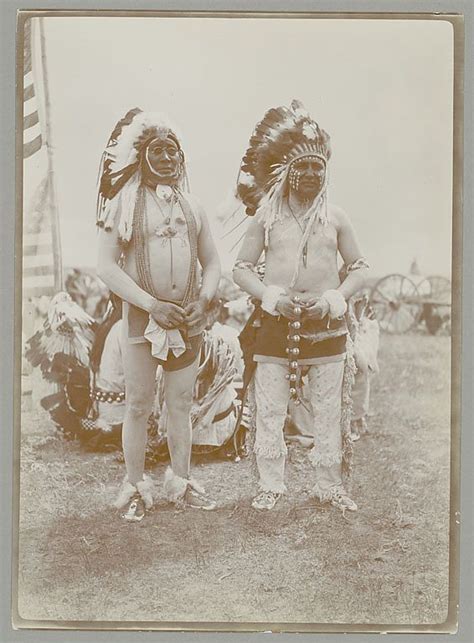 Unidentified Men At A Grass Dance Atsina Or Assiniboine 1906 No