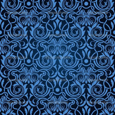 Eastern floral chinoiserie blossom print duvet quilt cover navy blue tan white asian style botanical tree branches ornamental drawing 400tc egyptian cotton 3pc bedding set (queen, black). blue and black damask fabric | Blue seamless wallpaper ...