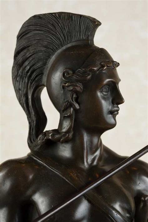 Bronze Nude Male Greek Warrior Statue Figurine Homer
