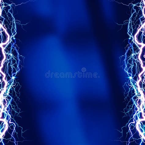 Electric Lighting Effect Abstract Techno Backgrounds Stock Photo